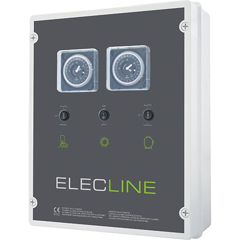 Coffret électrique filtration, éclairage et surpresseur mono   100 W / 4-6,3 A
