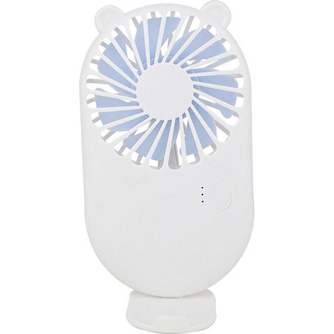 Mini ventilateur USB portable (blanc), convient à une utilisation intérieure et extérieure. (1/5)