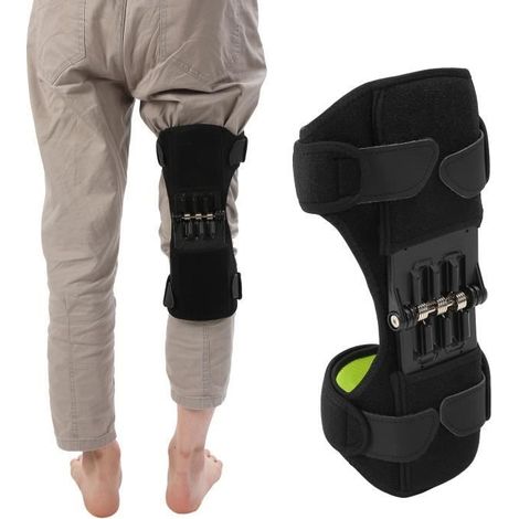 SALUTUYA Attelle de genou SALUTUYA Sangle de genou Booster de Genou Style de Sangle Verte Universel Attelle parapharmacie ceinture (1/3)