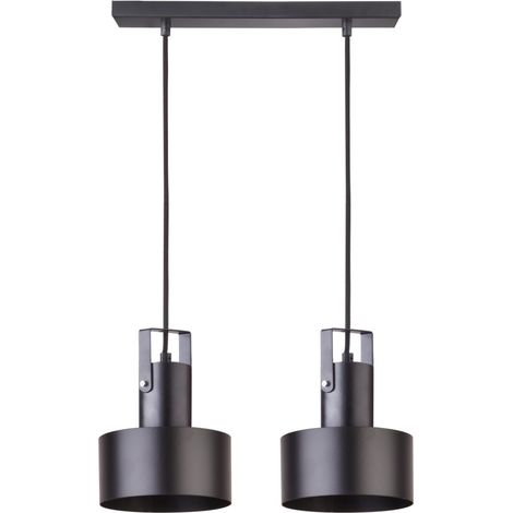 Suspension moderne noire Rif Plus 2xE27 Sigma Lighting (1/2)