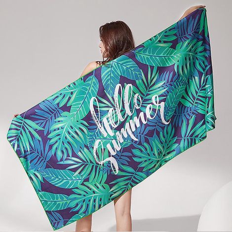 160x80cm , Serviette De Plage En Microfibre Anti Sable , Couverture De Plage Lgre, Anti-sable Et Schage Rapide - Grande Couverture De Pique (1/5)