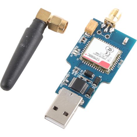 USB-zu-GSM-Modul, SIM800C Quadband-GSM/GPRS mit Bluetooth-SMS-Sende- und Empfangsfunktion. (1/5)