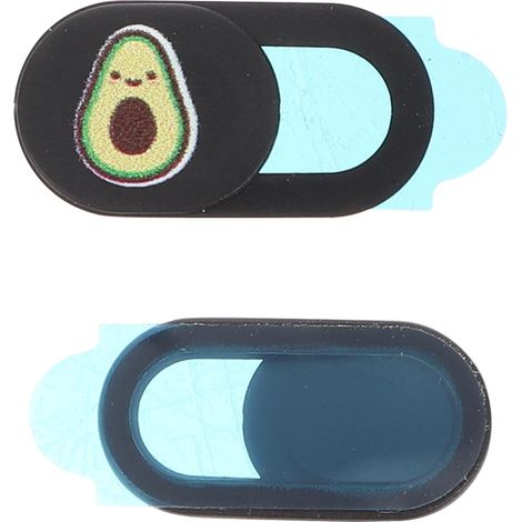 Cache-Objectif de Webcam Coulissant Noir en Abs, Ultra-Fin et Protection de Confidentialité pour Ordinateur Portable, Lot de 2 Pièces Pratique et Discret (1/5)