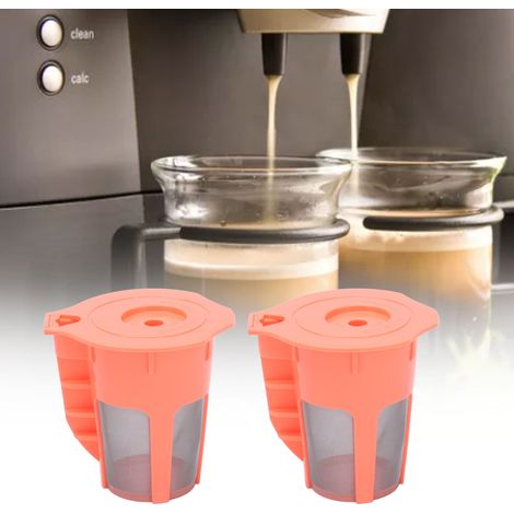 Krieg Roter Kaffeefilter 51–100 ml für K-Cup-Kapseln, wiederverwendbare Box (1/5)