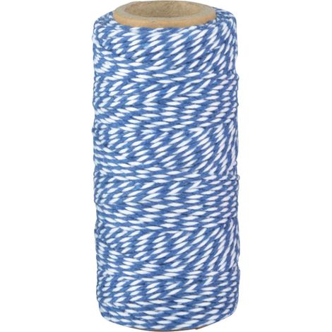 Esschert Design Bindfaden Blau & Weiß ca. 55 Meter aus Baumwolle