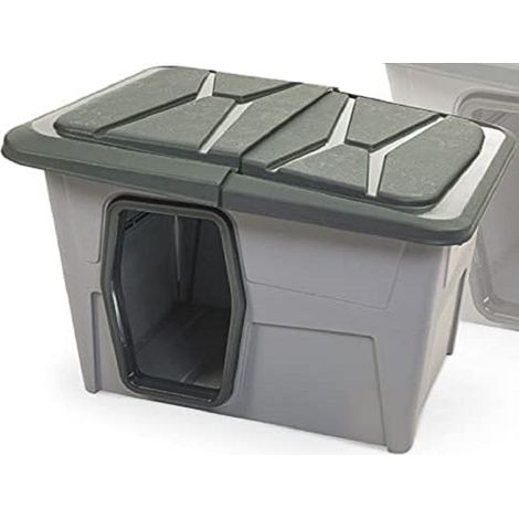 TrAdE Shop Traesio - Cuccia Per Cani Baraka Muedium 93 X 73 X 60 Cm Griglia Laterale Per Circolo Aria - (1/2)