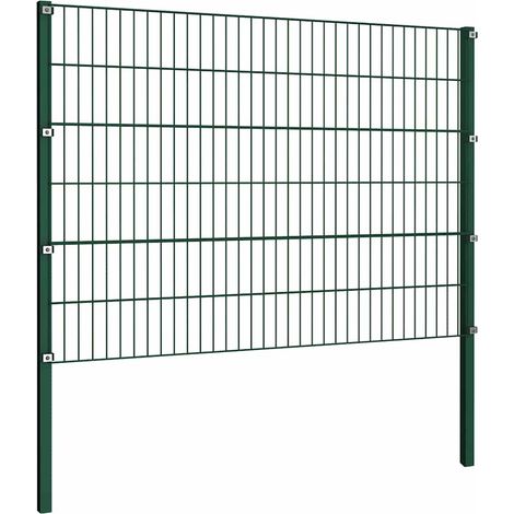 Maison Exclusive - Zaunelement mit Pfosten Eisen 176,5 x 120 cm G