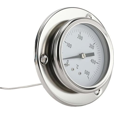 Thermomètre de four pour barbecue avec sonde en acier inoxydable de 150 cm - Thermomètre pour fours à pizza, grils à bois, pâtisserie (0-500 °C) (1/2)