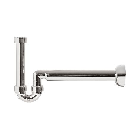 SIFONE PER BIDET ABS METALLIZZATO- 11/4 - 1 - D. 40-32 mm- GHIDI- pezzi 1 (1/2)