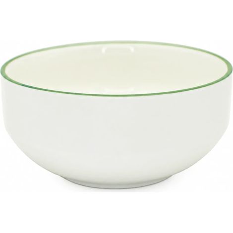 Porzellanschüssel, Duve, mit grünem Rand, 14,5 cm, Duka (1/5)