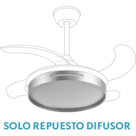 Diffusore ventilatore Fabrilamp nichel policarbonato