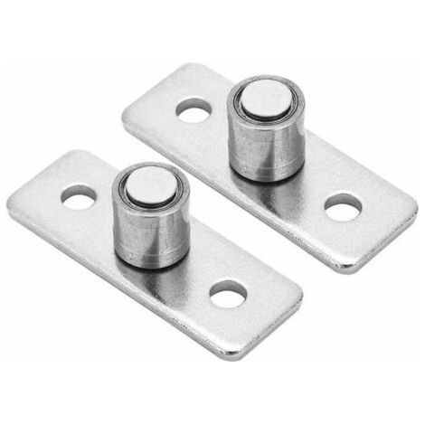 Ensoleille – Guide de plancher de porte coulissante en acier inoxydable – Lot de 2 – Résistance à la corrosion – Installation silencieuse – Pour portes en bois et grange