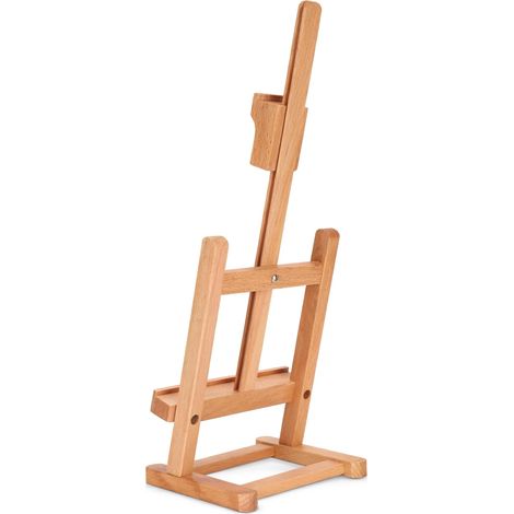 Chevalet de Bureau en Hêtre, Support Table Réglable pour Peinture et (1/5)