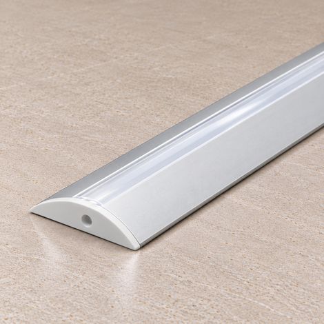 Profilo Alluminio Per Striscia LED Diffusore Latteo  LLE-ALP021 x 2M (1/5)