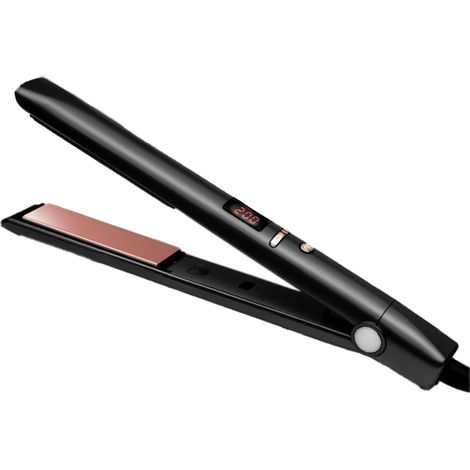 1 lisseur-boucleur, plaque flottante, technologie PTC, mémoire de température, pour cheveux secs ou bouclés (1/5)