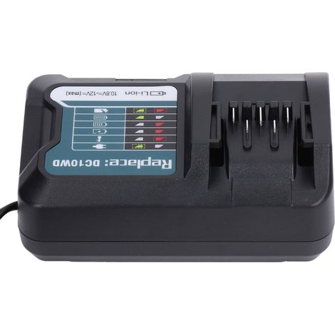 Chargeur universel 100‑240V pour batteries lithium BL1015, BL1016, DC10WD, DC10WC - Alimentation large tension. (1/5)