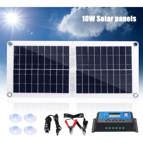 Carte de charge solaire rapide, carte batterie, kit de charge portable pliable avec télécommande (1/3)
