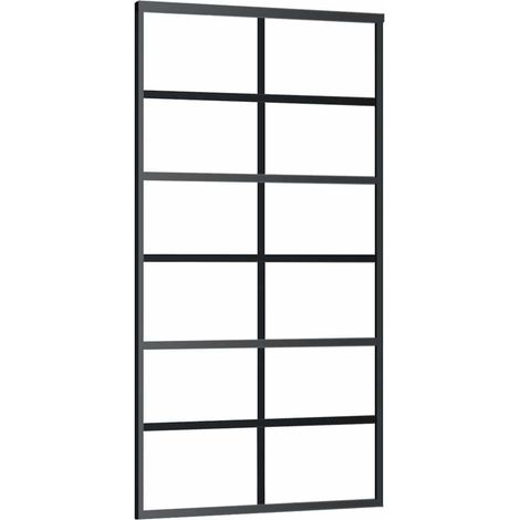 Maison Exclusive - Schiebetür ESG-Glas und Aluminium 102x205 cm S (1/5)