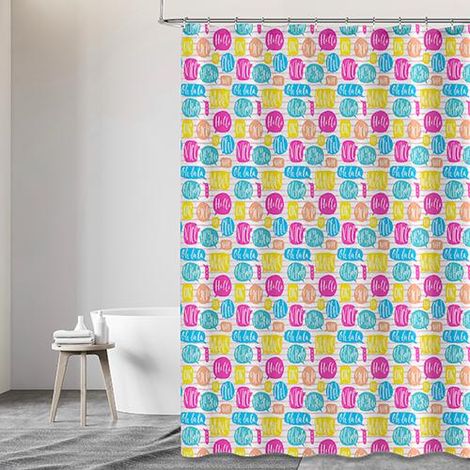 TENDA DOCCIA POLIESTERE 120X200 "MULTICOLOR" MAURER - CF. BUSTA