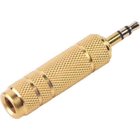 Adaptateur Jack 3.5mm Mâle vers 6.35mm Femelle pour Casque Audio (1/5)