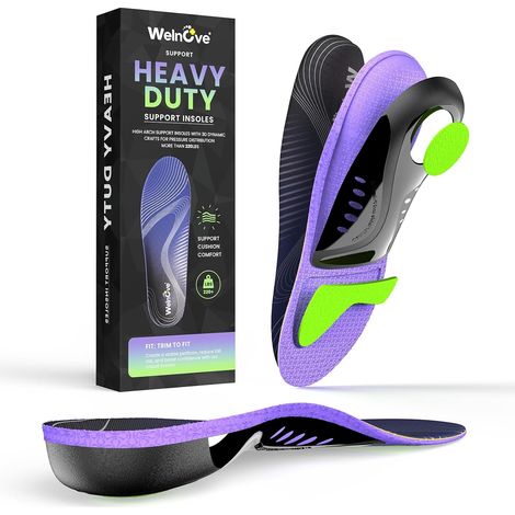 Semelles Orthopédiques pour la Fasciite Plantaire - Semelles Orthopédiques pour les Pieds Plats et la Pronation - Semelles pour Chaussures de Travail pour Rester Debout Toute la Journée (1/5)