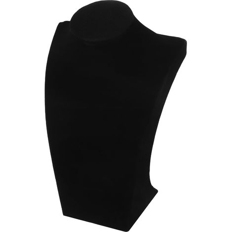 Présentoir à Colliers et Pendentifs en Résine Noir, Support Tête 20 CM, Organisateur de Bijoux pour Boucles d'Oreilles, Accessoire de Rangement Élégant pour Vitrine et Usage (1/5)