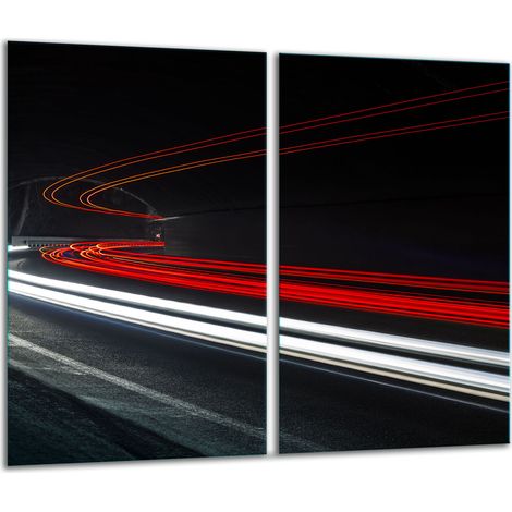 Tabla de cortar de vidrio 2x 30x52 ligera (1/5)