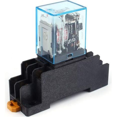 Relais Puissance Bobine AC 220V 10A DPDT LY2NJ HH62P HHC68A-2Z Avec Socle Prise (1/4)
