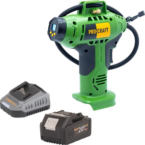 Compressore a batteria Procraft LK20 20 V 11 bar + 1x batteria 4,0 Ah + caricabatteria