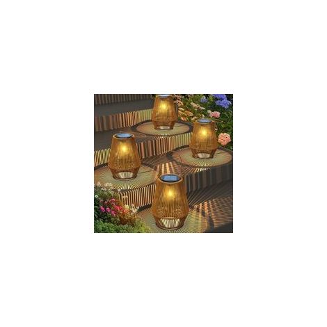 Gartenlaternen, 3er-Set Solar-Gartenlaternen, IP44 wasserdicht, ideal für Partys, Weihnachten und andere Feste, stimmungsvolle Beleuchtung (1/4)