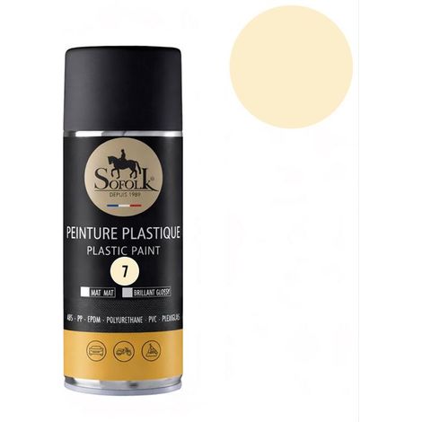 Peinture Plastique haute résistance : intérieur et extérieur SOFOLK - 7-COQUILLE MAT - Aérosol 400ml