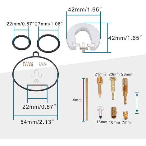 PZ22 22mm carburetor repair kit for Win 100cc ATV off-road vehicles and go-karts. (1/4)
