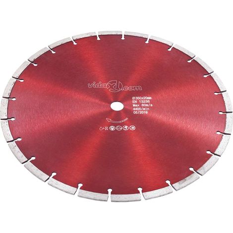 vidaXL Disco de corte de diamante acero 350 mm (1/2)