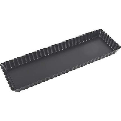 Tortiera stampo crostata rettangolare Fondo Mobile Paderno 47717-35 (1/4)