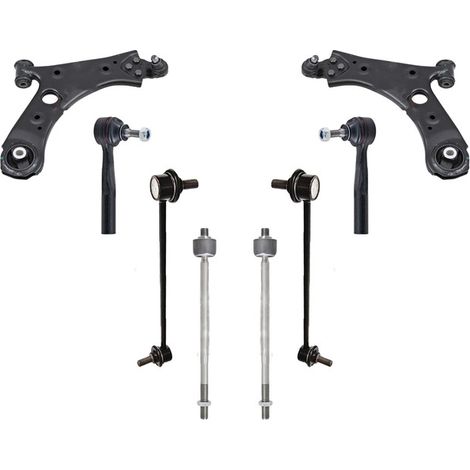 KIT BRACCIO OSCILLANTE 8 PEZZI COMPATIBILE CON FIAT 500X (334) 2.0 D Multijet 4x4 (334 / Kit Sospensione Completo OE/OEM / Bracci Oscillanti + Testine Sterzo / Sostituzione Diretta OEM