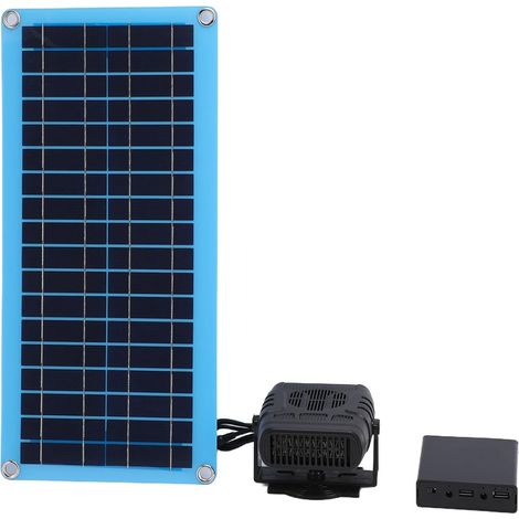 Solar Greenhouse Heater, Solar Panel Fast Heating, 30W Greenhouse Heater, Adjustable Solar Heater with Monocrystalline Solar Panel for Pet House (1/5)