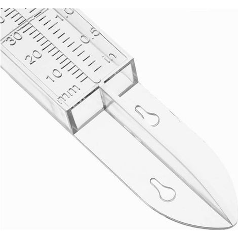 Pluviomètre 120 ml à double échelle, outil de mesure de pluie extérieur en plastique (1/5)