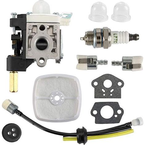 Ensemble carburateur Zama RB-K75 compatible avec ECHO GT200 HC150, incluant filtre à air, filtre à huile et bougie d'allumage pour moteur de taille-haie et débroussailleuse (1/5)