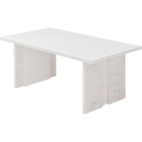 Couchtisch aus Holz "Ravello" - 90 x 50 x 40 cm - Weiß