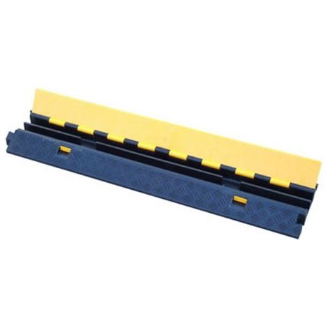 Protège câble RS PRO, Ø interne: 32mm, long. 1m, Caoutchouc naturel Noir/Jaune ( Prix pour 1 )