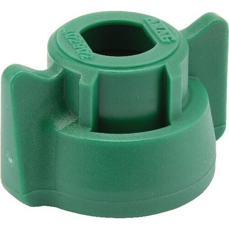 Tuerca de boquilla tipo bayoneta SW10 color verde con junta 25 uds. Arag ARAG 40290205P025