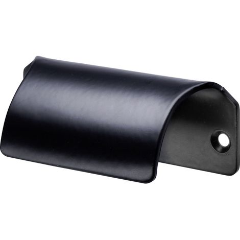 Hettich Möbelgriff Schublade Aluminium 70 mm schwarz - 1 Stück Möbelgriff (1/2)