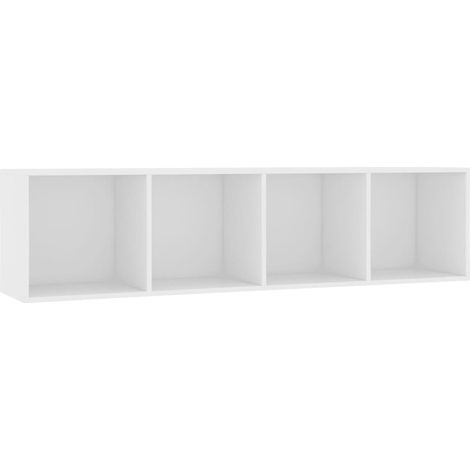 Libreria/Mobile TV Bianco 143x30x36 cm vidaXL