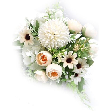 Boule de fleurs artificielles aux détails saisissants, longue durée, en soie, idéale pour la photographie et le champagne. (1/5)