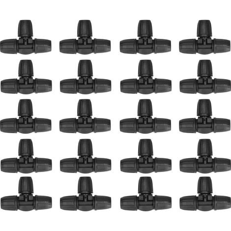 20 pièces raccord droit ajustable buse atomisation irrigation jardin pour tuyaux 811 (1/5)