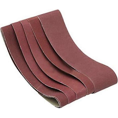 5 bandes abrasives 100 x 915 mm avec grains de 60, 120, 180, 240 et 320 (1/5)