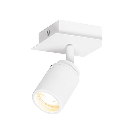 QAZQA Moderner Badezimmerspot weiß quadratisch IP44 - Ducha
