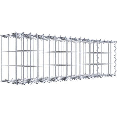 Gabiondeco - Gabion - Element de prolongation en longueur 100 cm x 30 cm x 20 cm (L x H x P). maille 5 x 10 cm. Spirale. Avert.: il manque une grille - Made in Germany (1/5)
