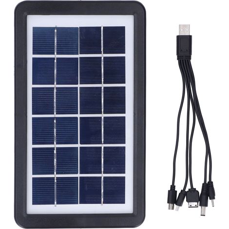 Panneau solaire 3,8W 6V en silicium polycristallin, chargeur photovoltaïque extérieur, système d’alimentation à film mince (1/5)