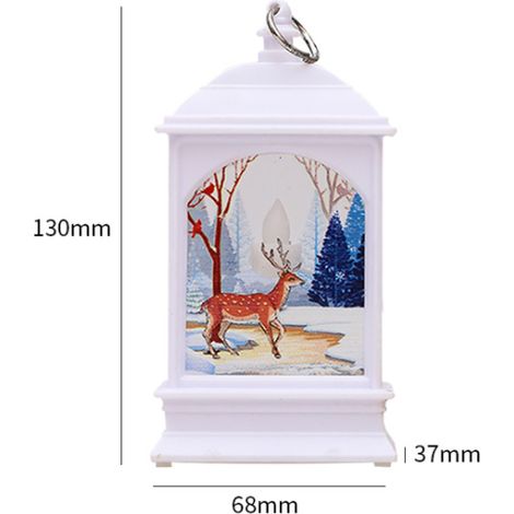 Luces Navideñas LED - Figuras de Reno Muñeco de Nieve y Papá Noel - Decoración Interior y Exterior - 6 8 x 3 7 x 13 cm - Unidad (1/3)